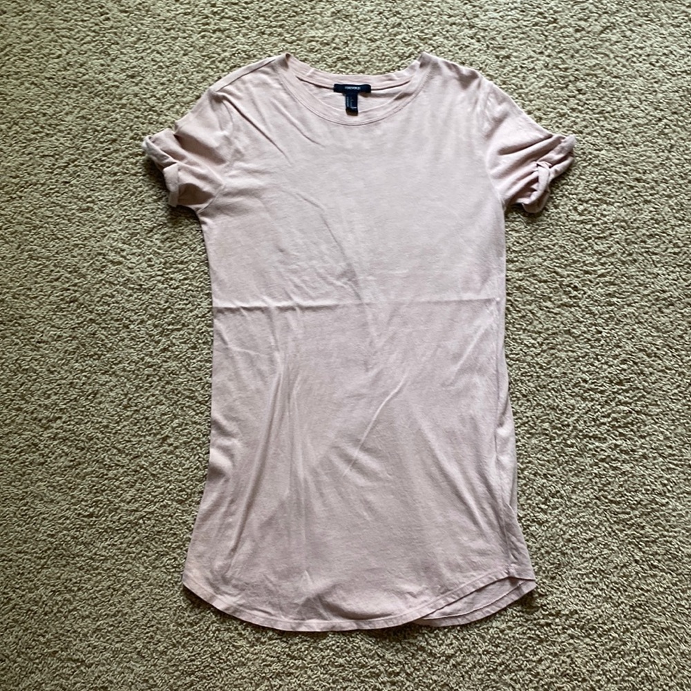 Forever 21 pink t-shirt dress (size S)